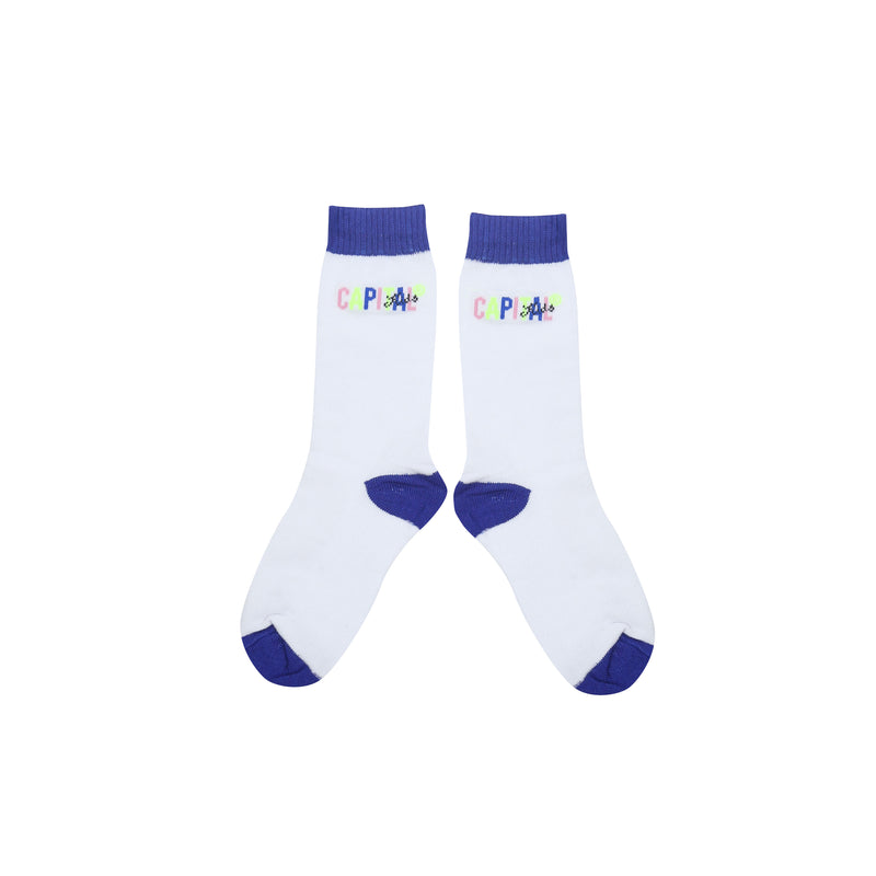 Logo Colors Socks - White